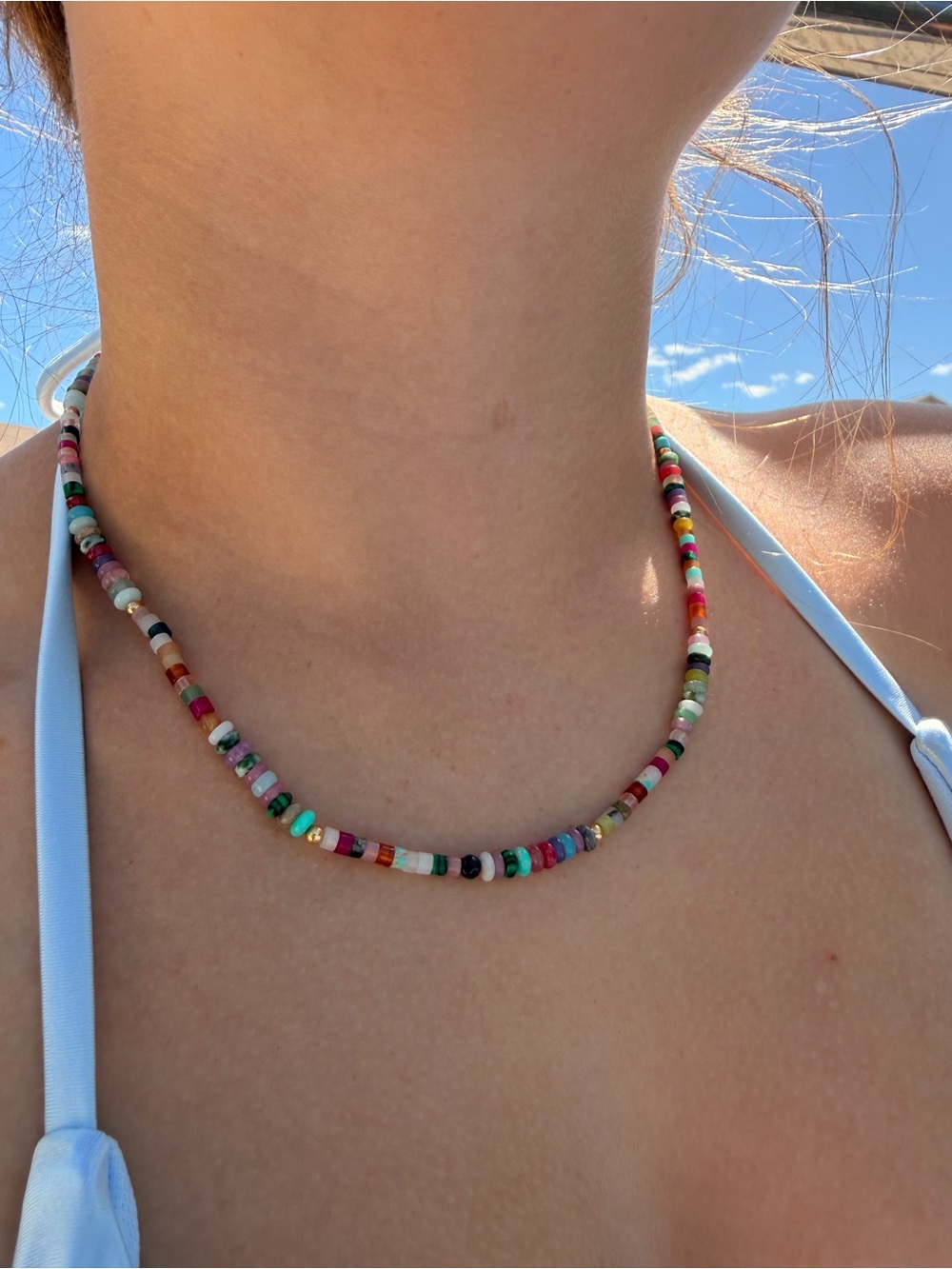 ☀️Forever Summer! Multicolor Stone Beaded Necklace.